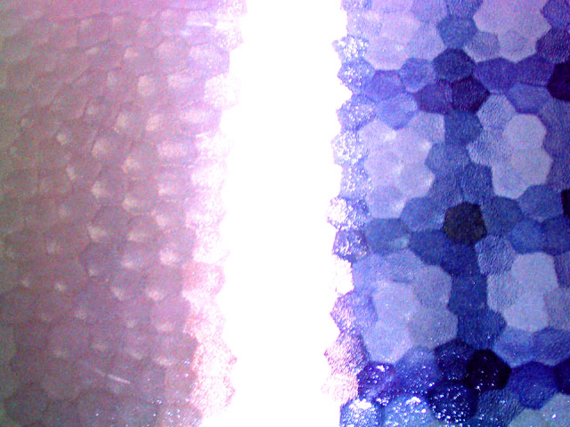 royal purple rubbing glass